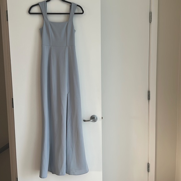Show Me Your MuMu Paris Gown in Steel Blue - Picture 1 of 3